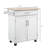 32.8" Kitchen Island Cart – Compact Storage + Towel Rack-623054717