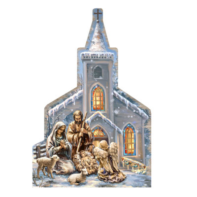 Tidaholm 5.5'' Wood Hanging Figurine Ornament