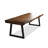 Nut-brown + Black Rectangular Solid Wood desk-1578379817