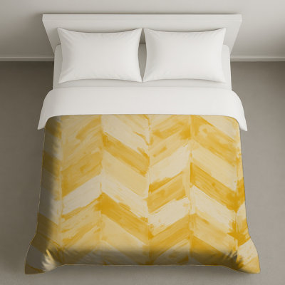 Yellow Chevron Pattern Duvet Covers