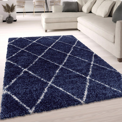 Curteria Geometric Shag Area Rug