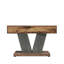 Table basse carrée 31,5 po - Table de chevet moderne en bois rustique pour le salon avec base entrecroisée (table incluse seulement)