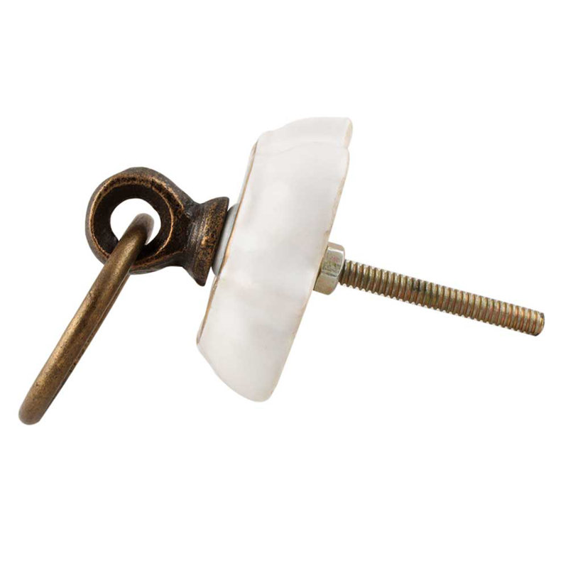 Oversized 2" Length Novelty Knob Multipack, Gray/Gold/White