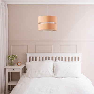 Blended Fabric Drum Pendant Shade