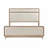 Chenille Upholstered Bed
