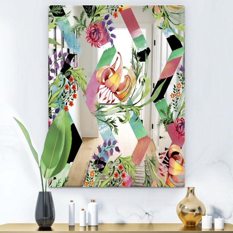 Miroir mural Elementary Botanicals 5, H 39,4 po x l 29,5 po