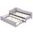 Twin L-Shaped Daybed With Pop-Up Trundle-1103621584