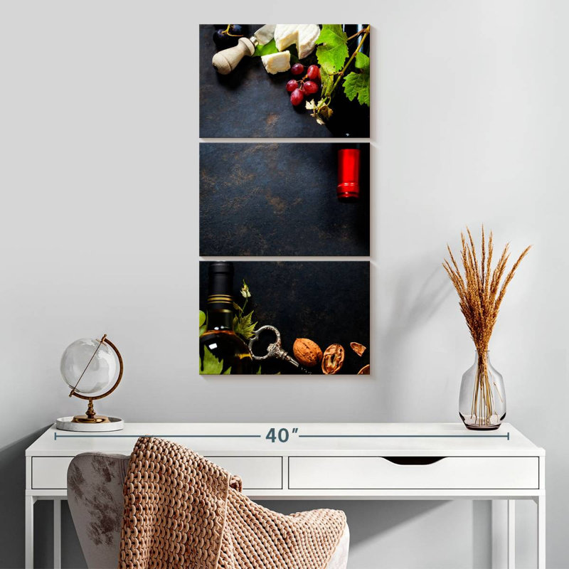 Wine Pairing Table, 32" H x 15" W