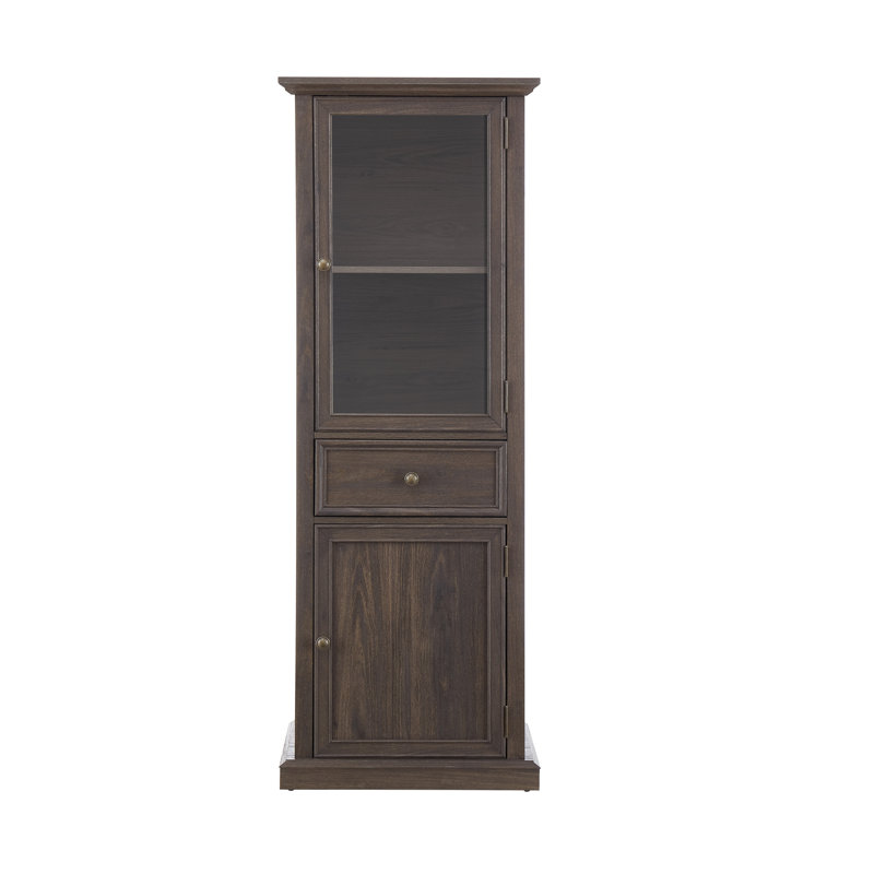 Armoire de literie autoportante, Brun