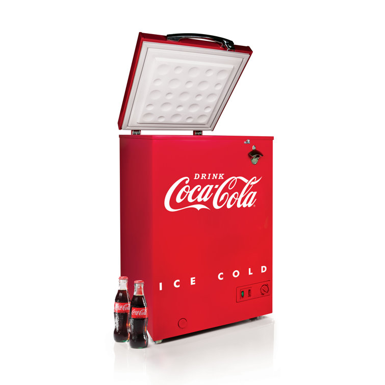 Coca-Cola Retro 3.2 Cubic Feet Freestanding Mini Fridge with