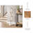Wooden Chain Sculpture on Stand Decorative Object for Home Decor - Tall Floor Accent for Living Room or Entryway Styling - 41", White & Black