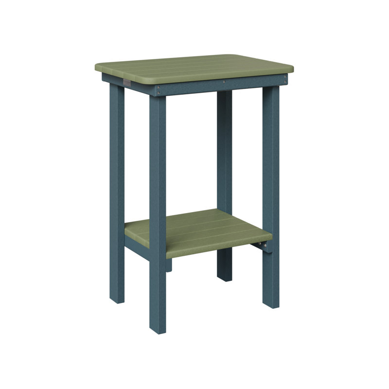 Berlin Gardens Rectangular End Counter Table, Slate, Sage