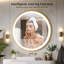 Cheli Aluminium Round Mirror-1507321603