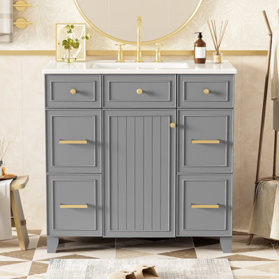 36" Single Bathroom Vanity Set
