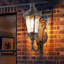 Lampe murale d'extérieur 1 lumière en aluminium et café