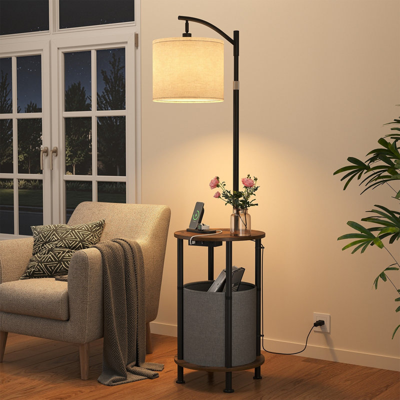 Lampe sur pied à plateau réglable 62,99 "avec sac de rangement