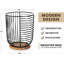 Porte-dosettes de café - Rangement en forme de K en fil noir avec base en bois - Conception mince de grande capacité - Décoration de panier à café moderne pour comptoir de cuisine pour kups et capsules espresso Keurig