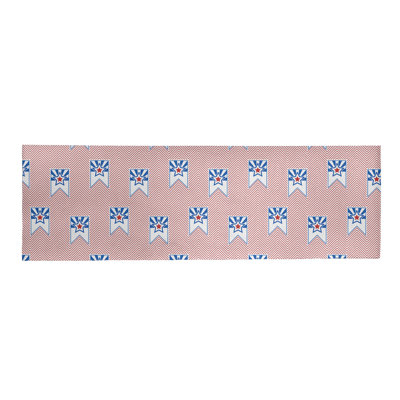 Tapis de zone rouge/bleu fait main