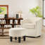 Fauteuil d'appoint pivotant avec repose-pieds 24,4 po-1423493849