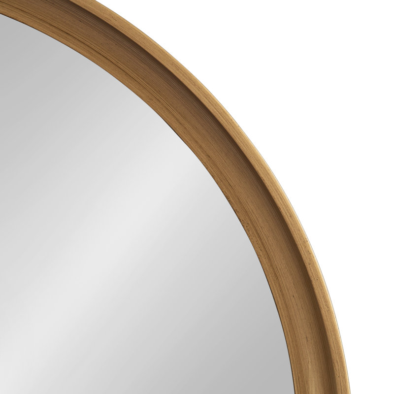 Zoie Wood Mirror, 30" x 30", Gold
