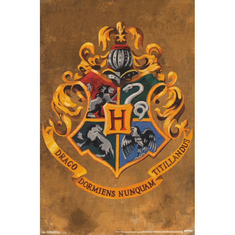 Impression sur papier poudlard crest harry potter-