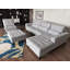 Canapé modulaire en microfibre avec repose-pieds Begraj-700082976-700082977
