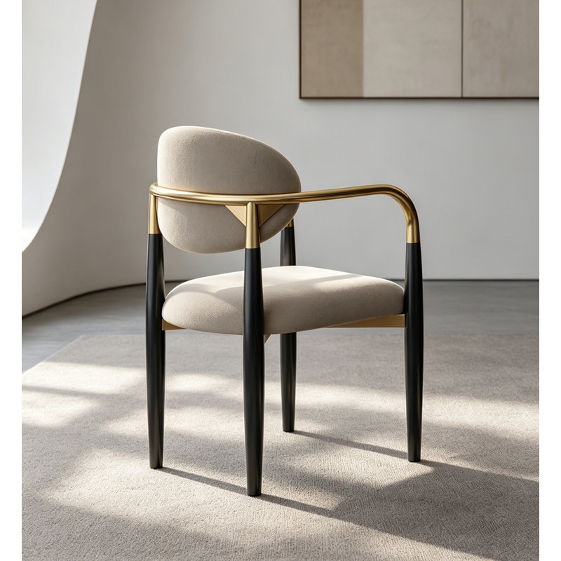 Chaise de salle à manger moderne et simple en cuir ultra fin