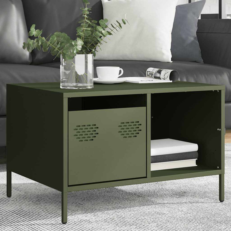 Withernsea Coffee Table with Storage, Olive Green