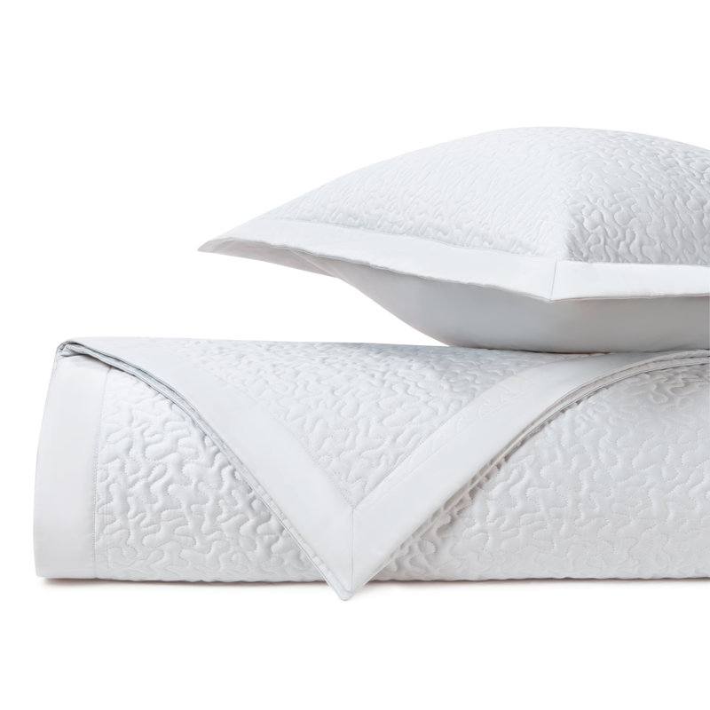 Egyptian Certified Cotton Coverlet Set, King Coverlet + 2 King Shams, White