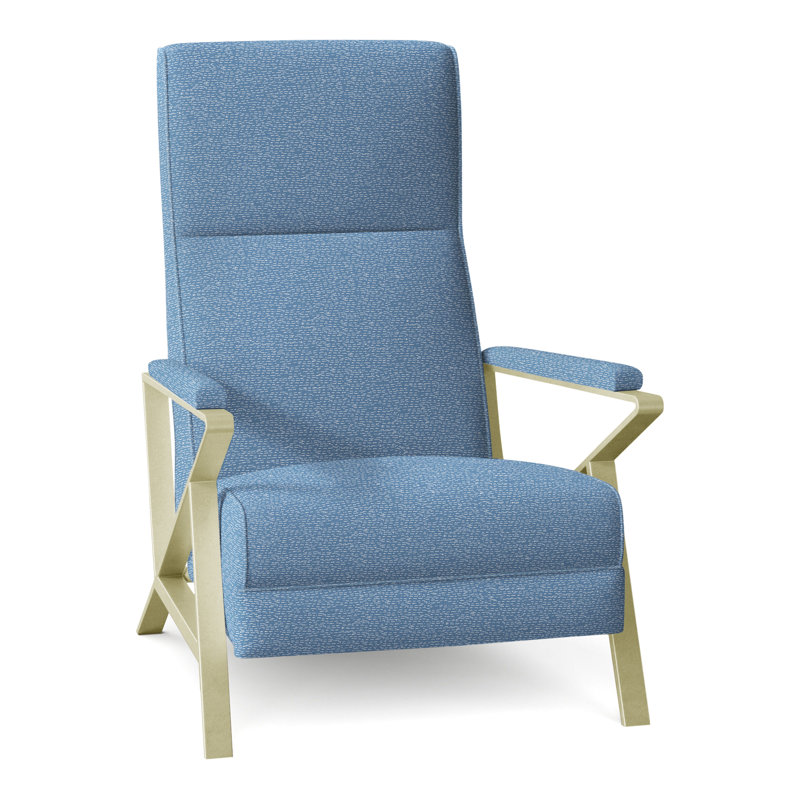 Infinity Recliner, Brushed Brass, Perigold Arigato Morning Glory