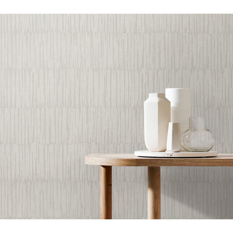 Rouleau de papier peint Cloverdale Zandari Bone L 27 pi x l 27 po, Hemp