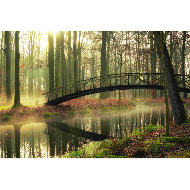 «Bridge over Troubled Waters» - Photographie sur toile tendue, H 24 po x l 36 po