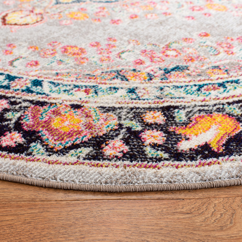 Tapis à motif oriental orange Felty, Rectangle 9 pi x 12 pi