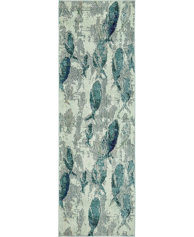 Tapis bleu clair Esposito, Tapis de couloir 2 pi 2 po x 6 pi 7 po
