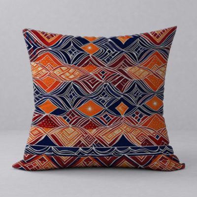 Abstract Reversible Throw Pillow