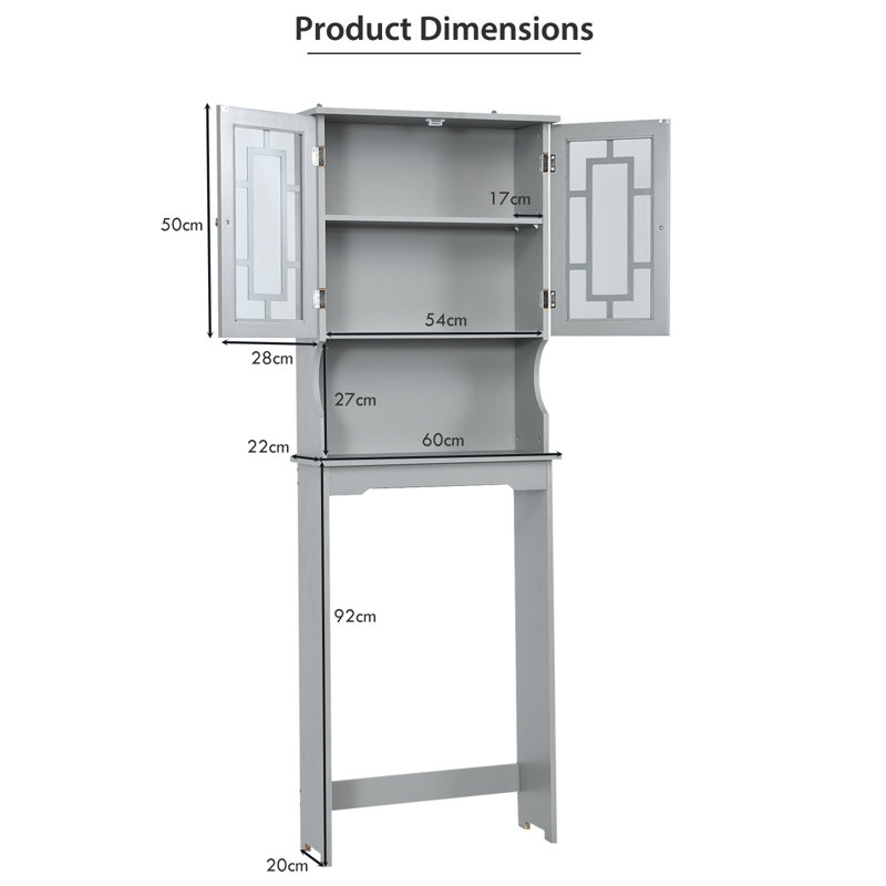 Freestanding Over The Toilet Storage