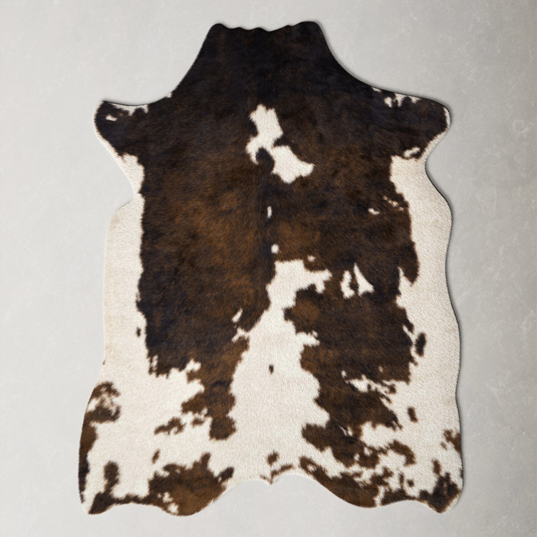 Epic Faux Cowhide White/Brown Rug & Reviews | AllModern