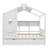 Maretti Wooden Full Size House Bed with 2 Drawers-629187459