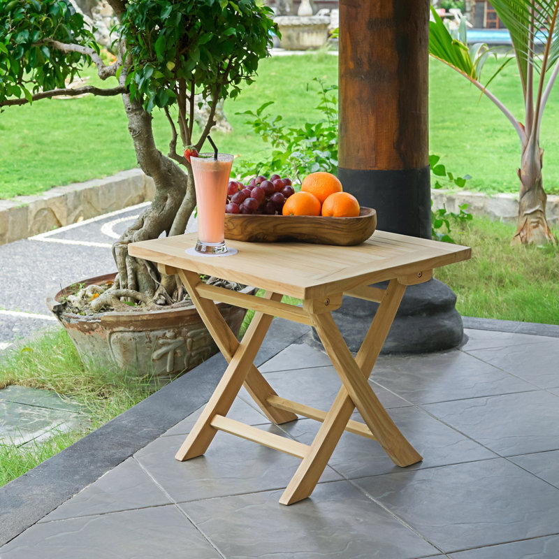 Anagnost 18" Teak Side Table Outdoor Table