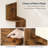  Elburt Corner Bookcase, 4 Tier floating corner shelf