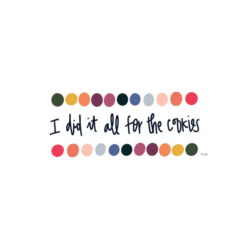 Rainbow I Did It For The Cookies by Jaxn Blvd. - Wrapped Canvas Panoramic Print, 30.48 cm H x 91.44 cm W x 1.91 cm D