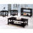 Deep Table, Two Spacious Shelves, Enhances Room Decor Rectangular Table With X , , 2 Shelves For Organization