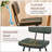 Dining Chairs Set of 2 with PU Leather Cover Filled Sponge Waterfall Seats-715654150