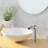 Tall Single Handle Waterfall Vessel Sink Faucet With Pop-Up Drain-114636587