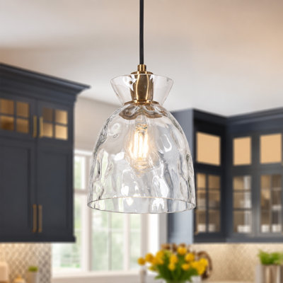 Meya 1 - Light 7.5"W Single Bell Pendant Modern Kitchen Island Light