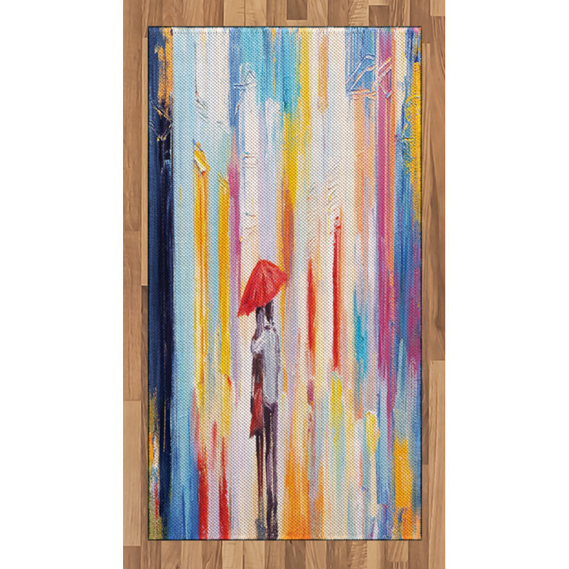 Urban Blue Area Rug, Rectangle 2'7" x 5'