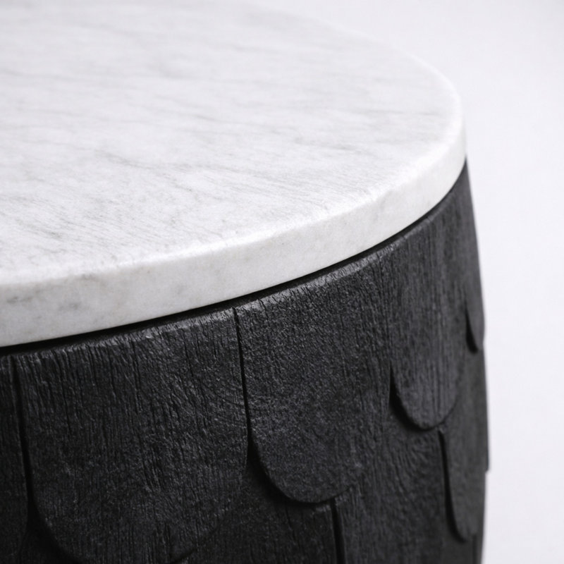 Marble Top End Table