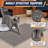 Gray 35.5 x 23.6 in litter mat with waterproof, non-slip construction; soft PVC catches scattered litter while remaining gentle on paws, and the washable surface rinses clean easily over a stable anti-slip base.
