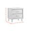 Table de chevet 2 tiroirs George Oliver Lewellyn en noyer