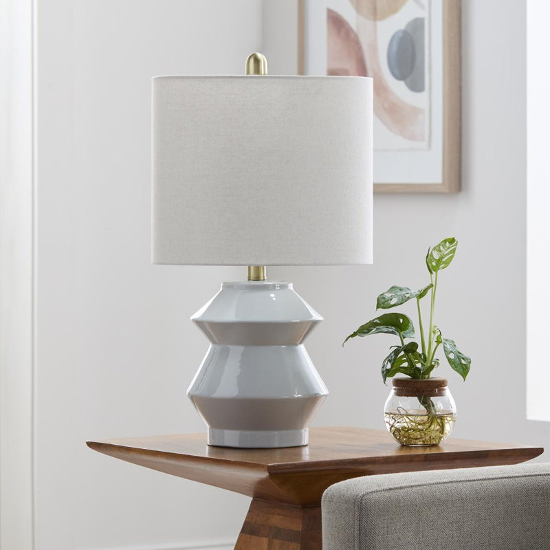 Lampe de table Boyes, Bleu pâle